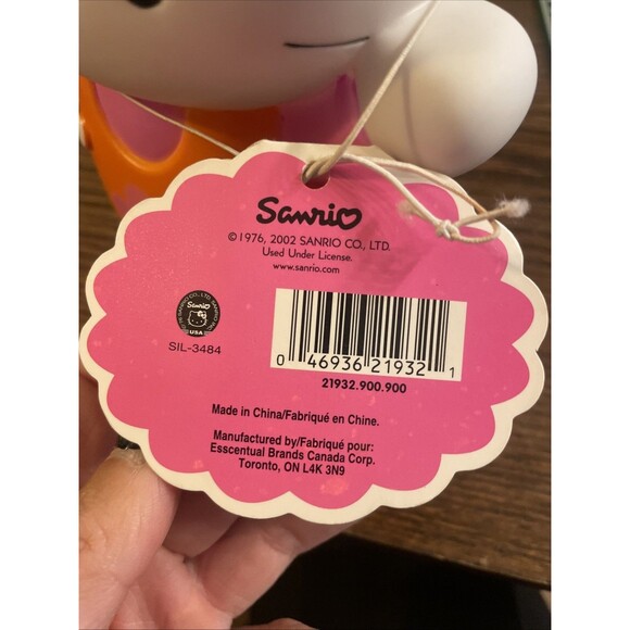 Vintage Hello Kitty Bubble Bath Decanter Pink Orange Plastic 7.75” Tall 2001 - Picture 5 of 6